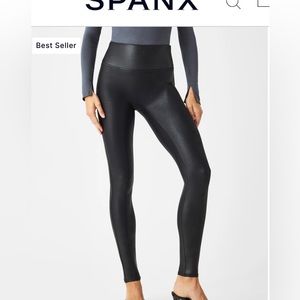 SPANX Faux Leather Leggings - NWT !!!
